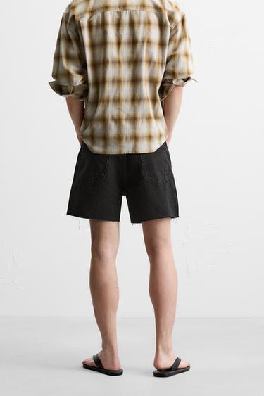 MINI DENIM SHORTS - Black by Zara - Image 2