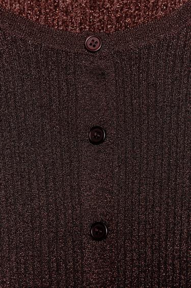 METALLIC THREAD JACKET - Light brown by Zara - Image 5