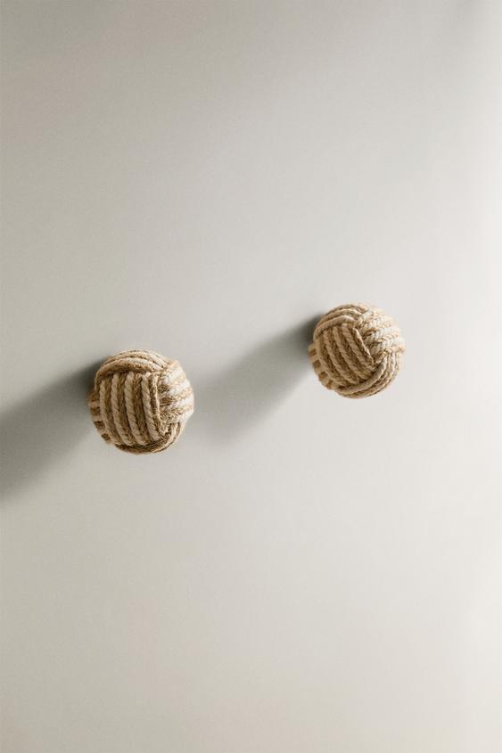 PACK BOUTONS MEUBLE NŒUD (LOT DE 2) - Beige clair de Zara - Image 1