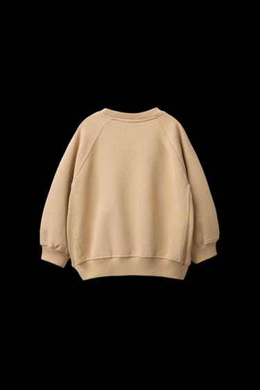 SUDADERA LOGO FLOCK - Tostado de Zara