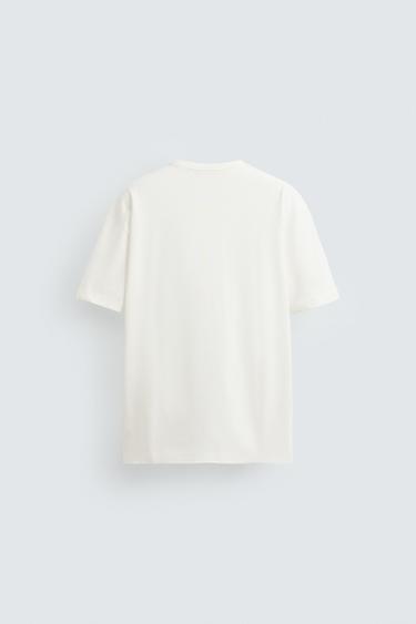T-SHIRT HEAVYWEIGHT RIB BASIQUE - Blanc cassé de Zara - Image 6