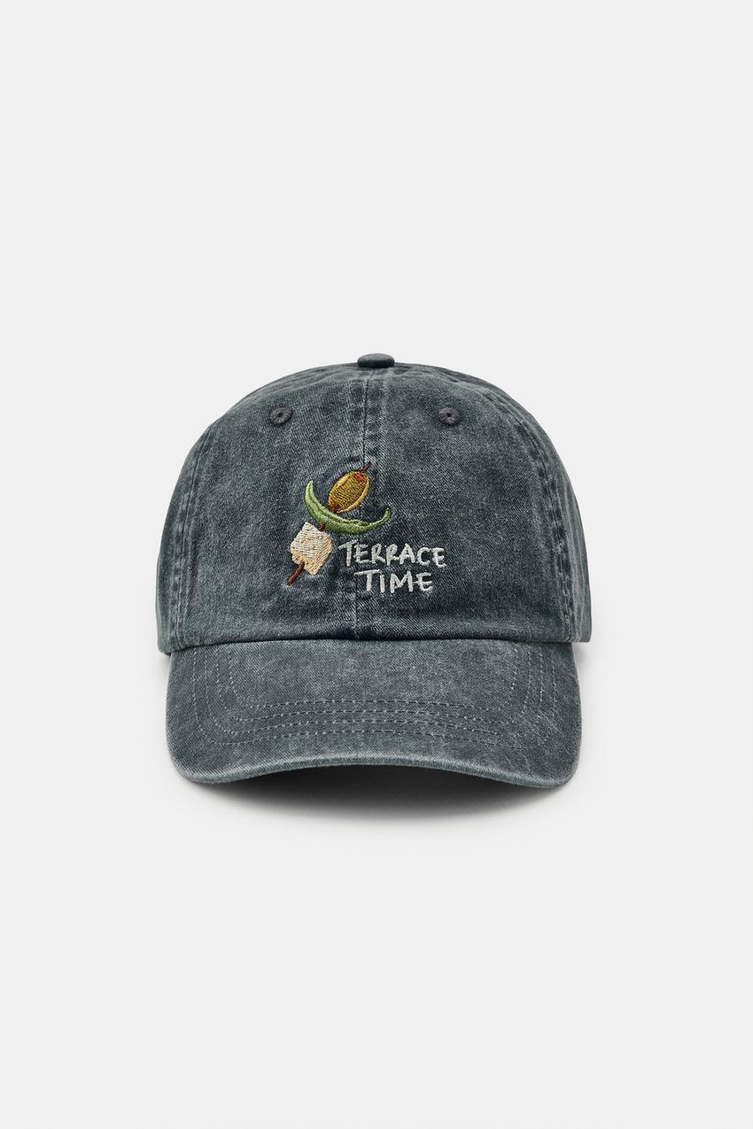 ZARA GILDA EMBROIDERED TWILL CAP