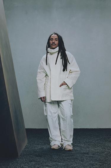 KRÁTKÁ PARKA OVERSIZE STŘIHU X SR_A - Bílá od Zara