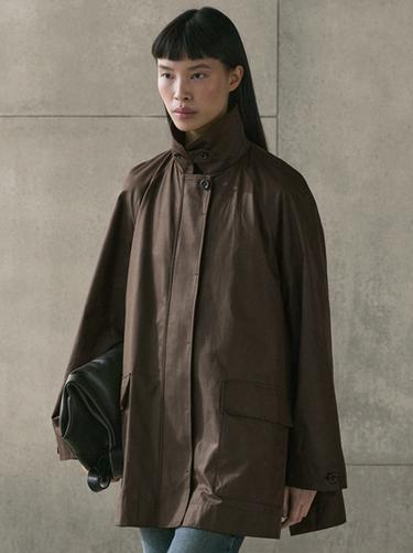 Zara Long parka with pocket details - Black gold