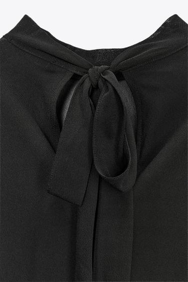 FLOWING RUFFLED TOP - Black by Zara - Image 11