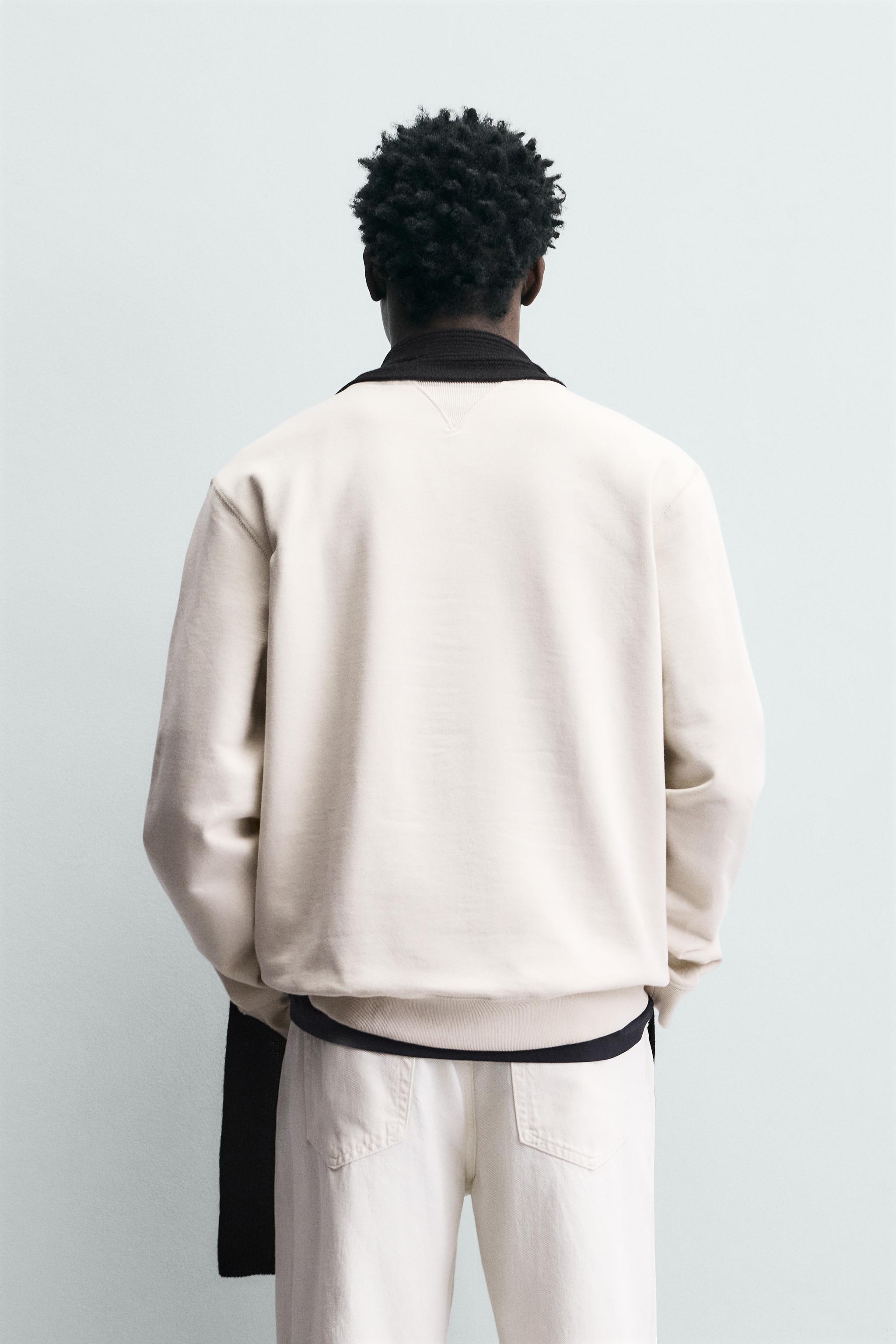 EMBROIDERED TEXT SWEATSHIRT