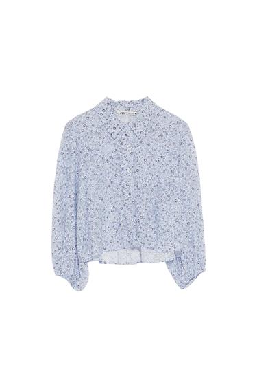 FLORAL ORGANZA BLOUSE