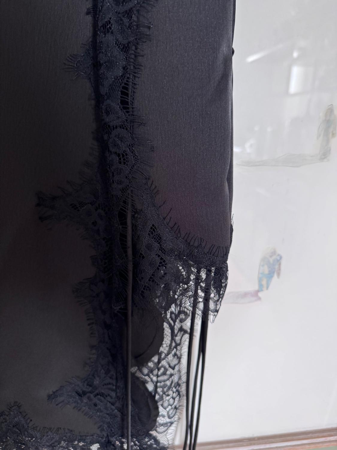 ZW COLLECTION SATIN LACE SKIRT - Image 4