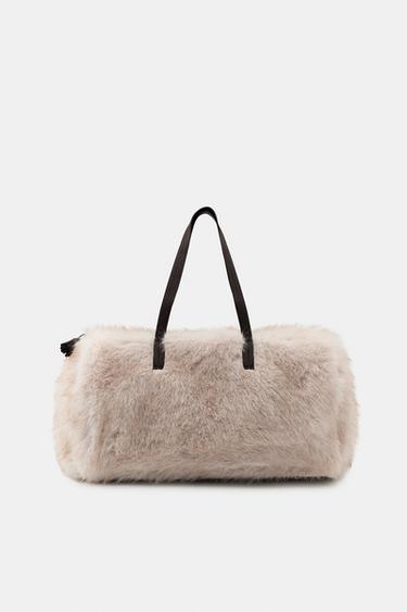 Zara OVERSIZED FAUX FUR BAG - only one