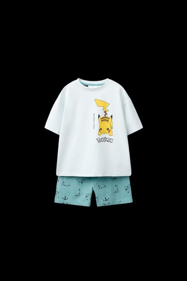 6–14 JAHRE/SCHLAFANZUG-SET, T-SHIRT UND BERMUDAS, PIKACHU POKÉMON™ - Blaugrün von Zara - Bild 0