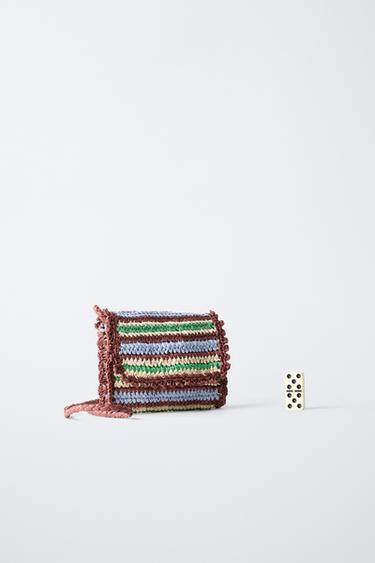 RAFFIA-EFFECT CROSSBODY BAG - Brown by Zara - Image 5