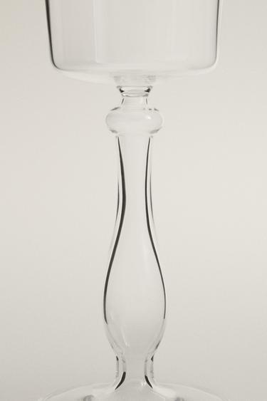 ENGRAVED-EFFECT CRYSTALLINE WINE GLASS - Transparent by Zara - Image 2