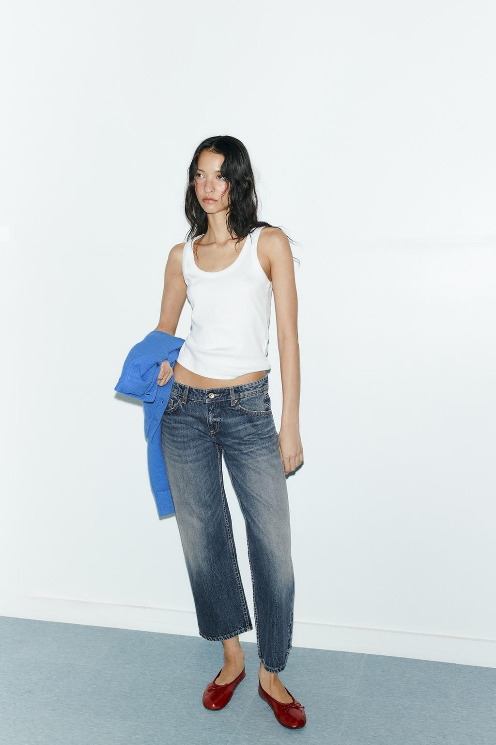 TRF MID-RISE CROPPED JEANS - image 3