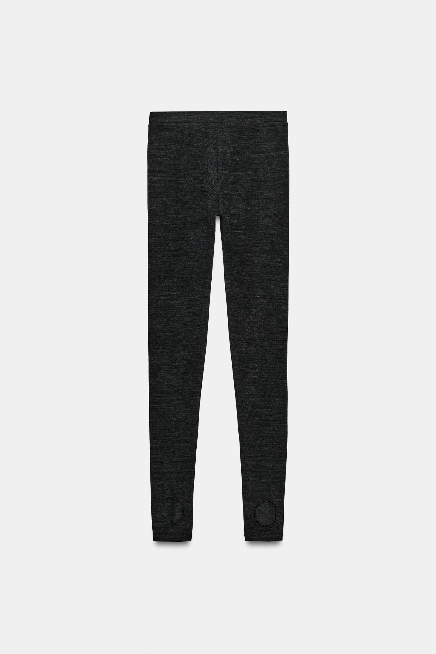 Женские леггинсы Zara Stirrup, цвет: Антрацитовый серый — фото 5