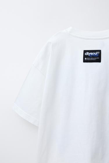 T-SHIRT IMPRIMÉ OURS - Blanc cassé de Zara - Image 3