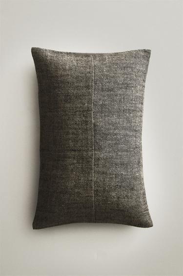 FOG LINEN CUSHION COVER - Dark grey by Zara