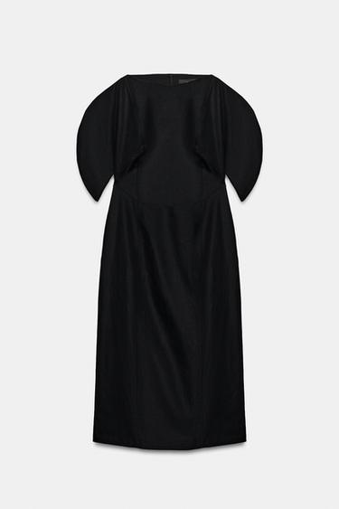 ROBE MI-LONGUE ZW COLLECTION - Noir de Zara - Image 6