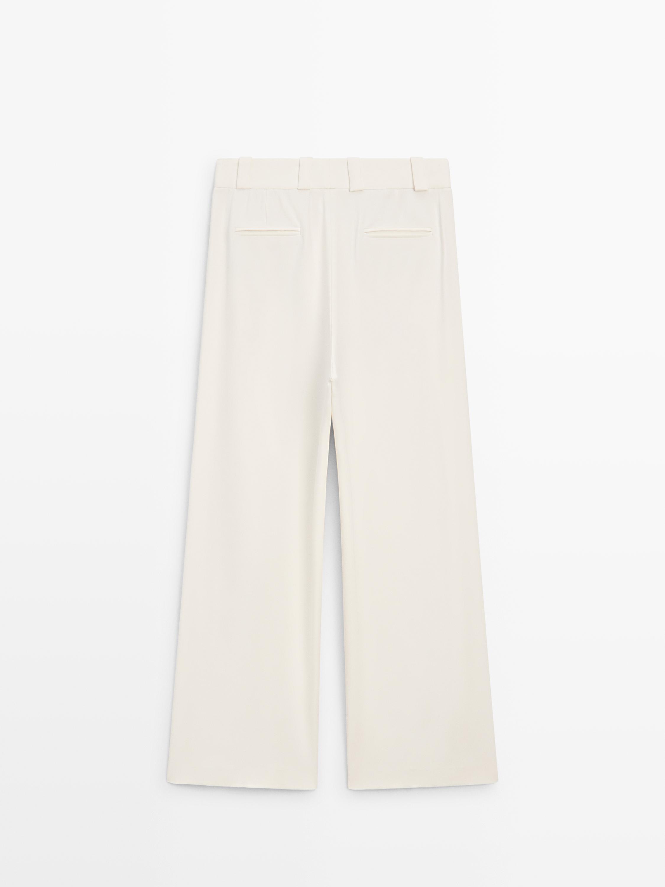 Wide-leg trousers with darts - STUDIO