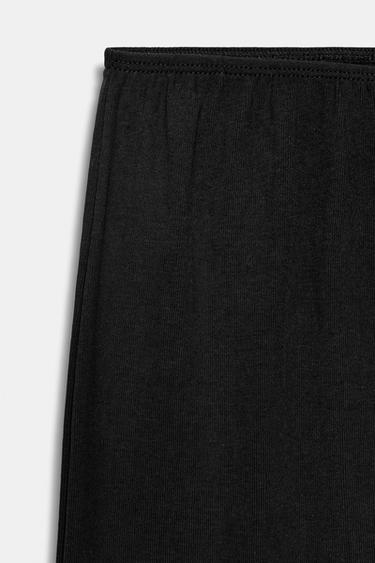 PANTALON DROIT EN COTON - Noir de Zara - Image 6