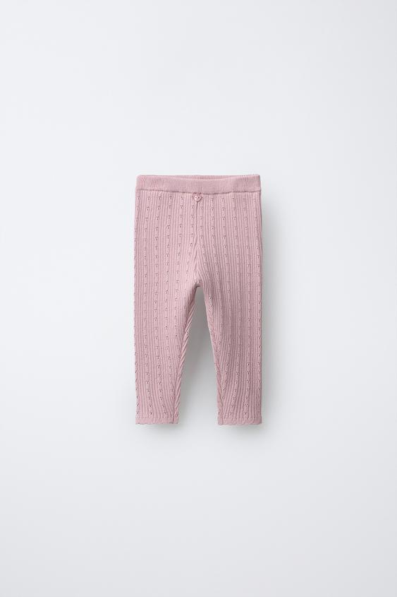 LEGGING POINTELLE - Rosa de Zara - Imagen 0