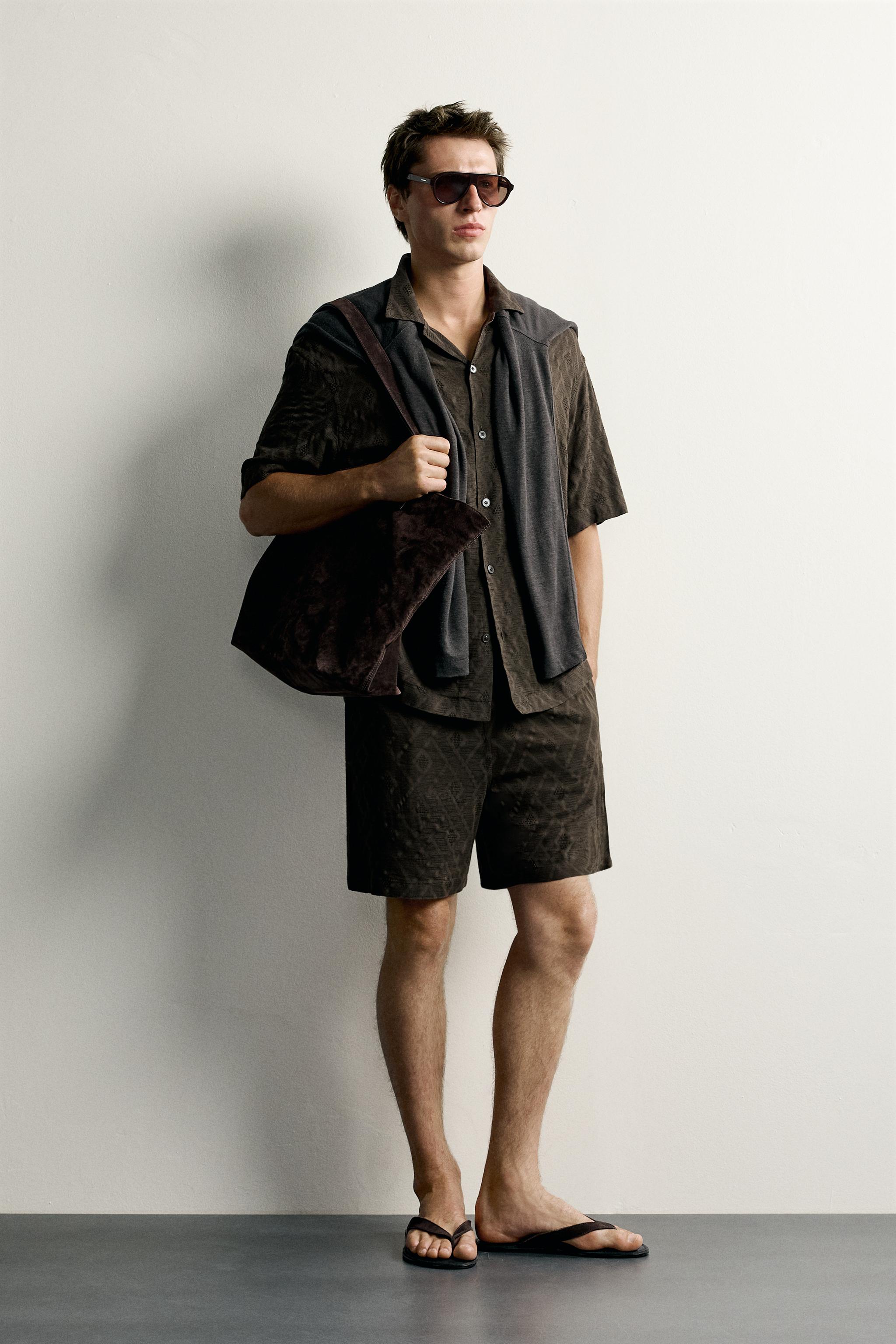 BERMUDA JACQUARD GÉOMÉTRIQUE