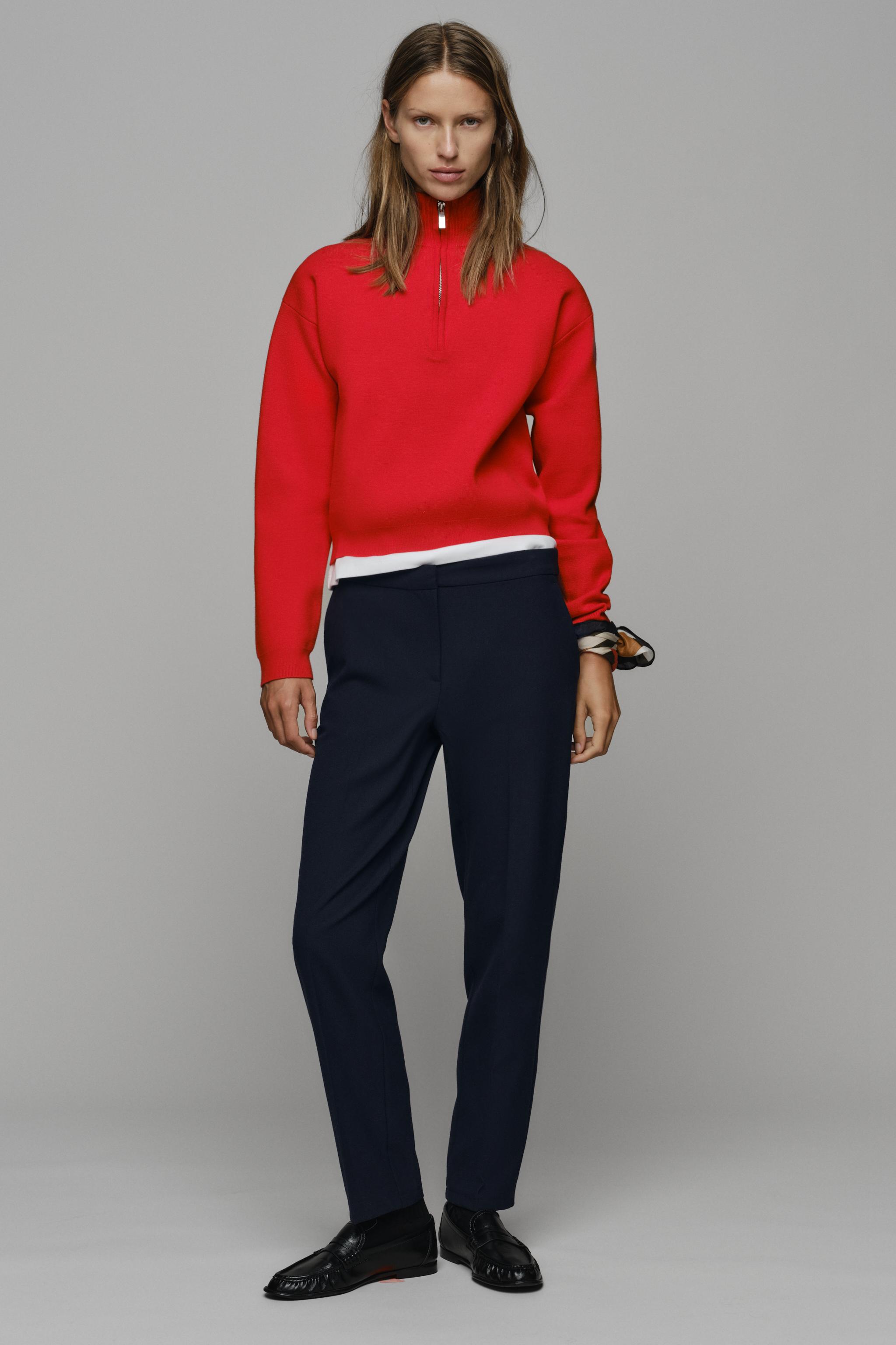 KNIT ZIP-UP JUMPER