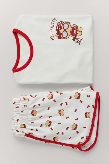 6-14 YEARS / HELLO KITTY © SANRIO PYJAMAS - White / Red by Zara