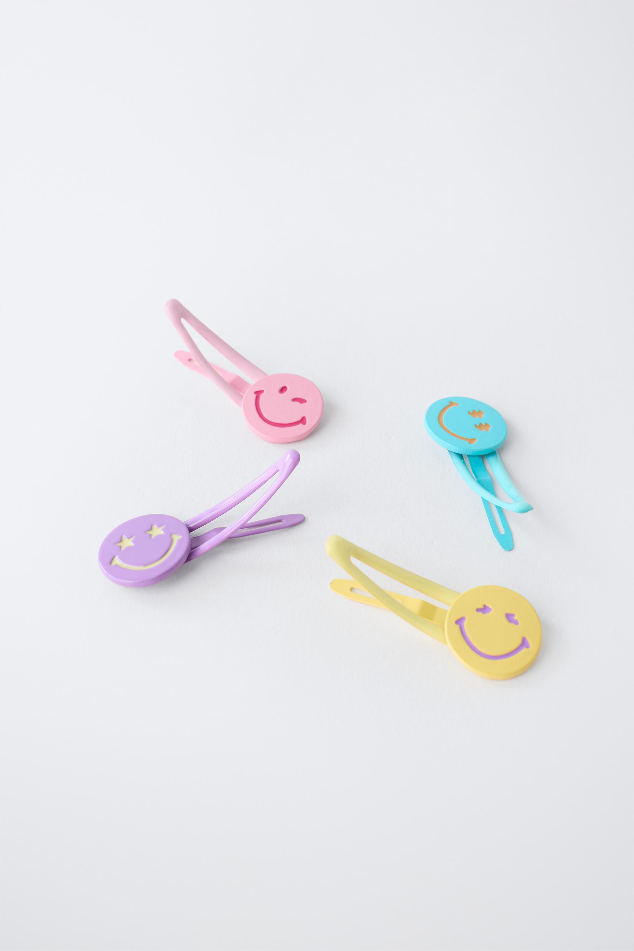 Детские аксессуары Zara PACK OF FOUR SMILEYWORLD ® HAIR CLIPS — фото 3