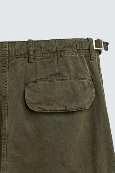 PANTALON CARGO COUPE DÉCONTRACTÉE - Kaki de Zara - Image 10