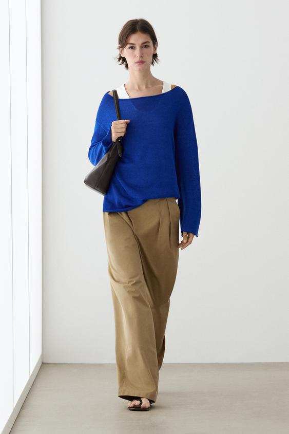 100% mercerised cotton sweater from Zara - $100