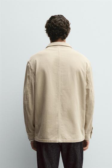 CORDUROY POCKET JACKET - Ecru by Zara - Image 2