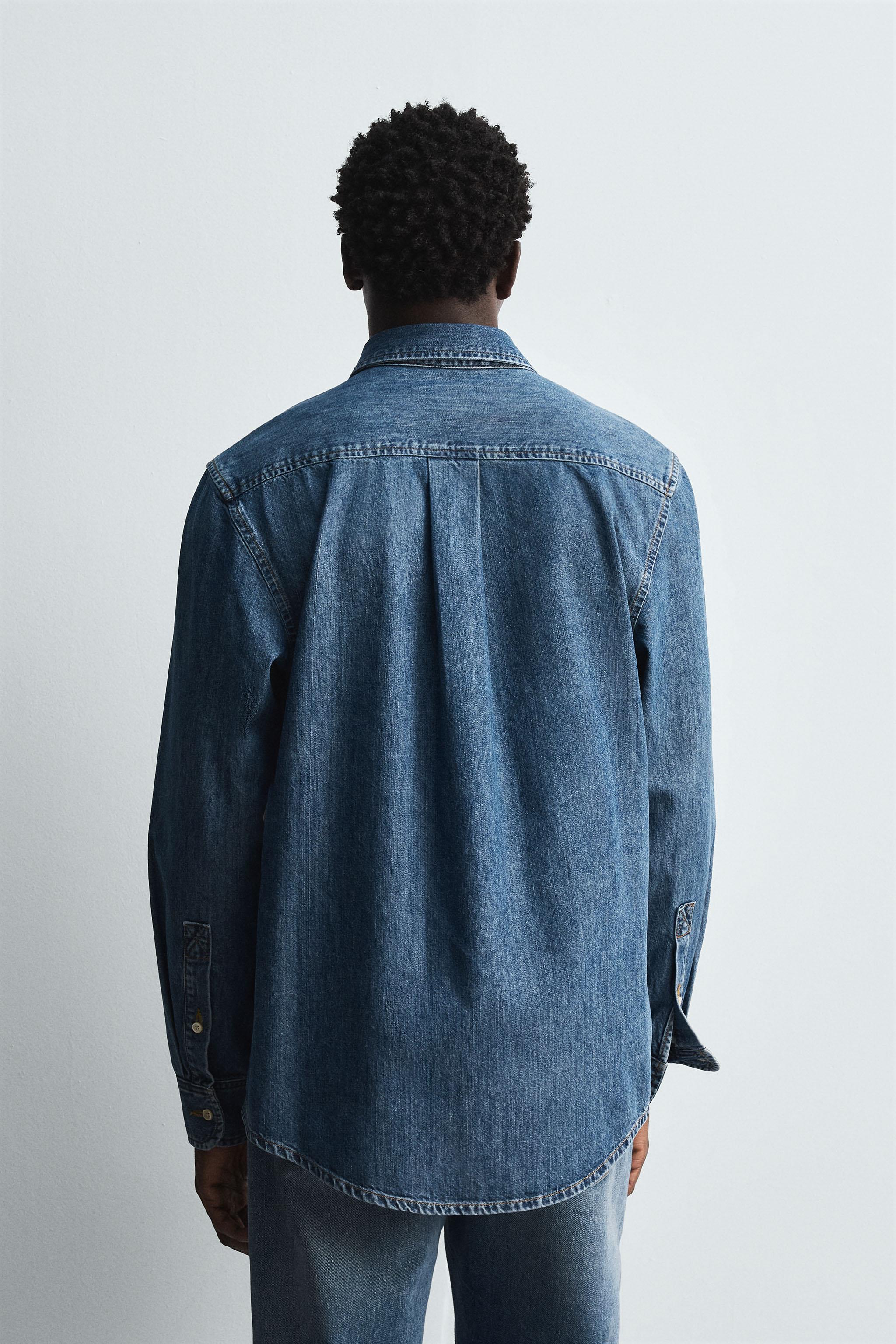 LIMITED EDITION DENIM SHIRT - Mid-blue | ZARA United States