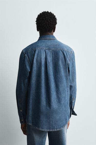 LIMITED EDITION DENIM SHIRT - Mid-blue by Zara - Image 2