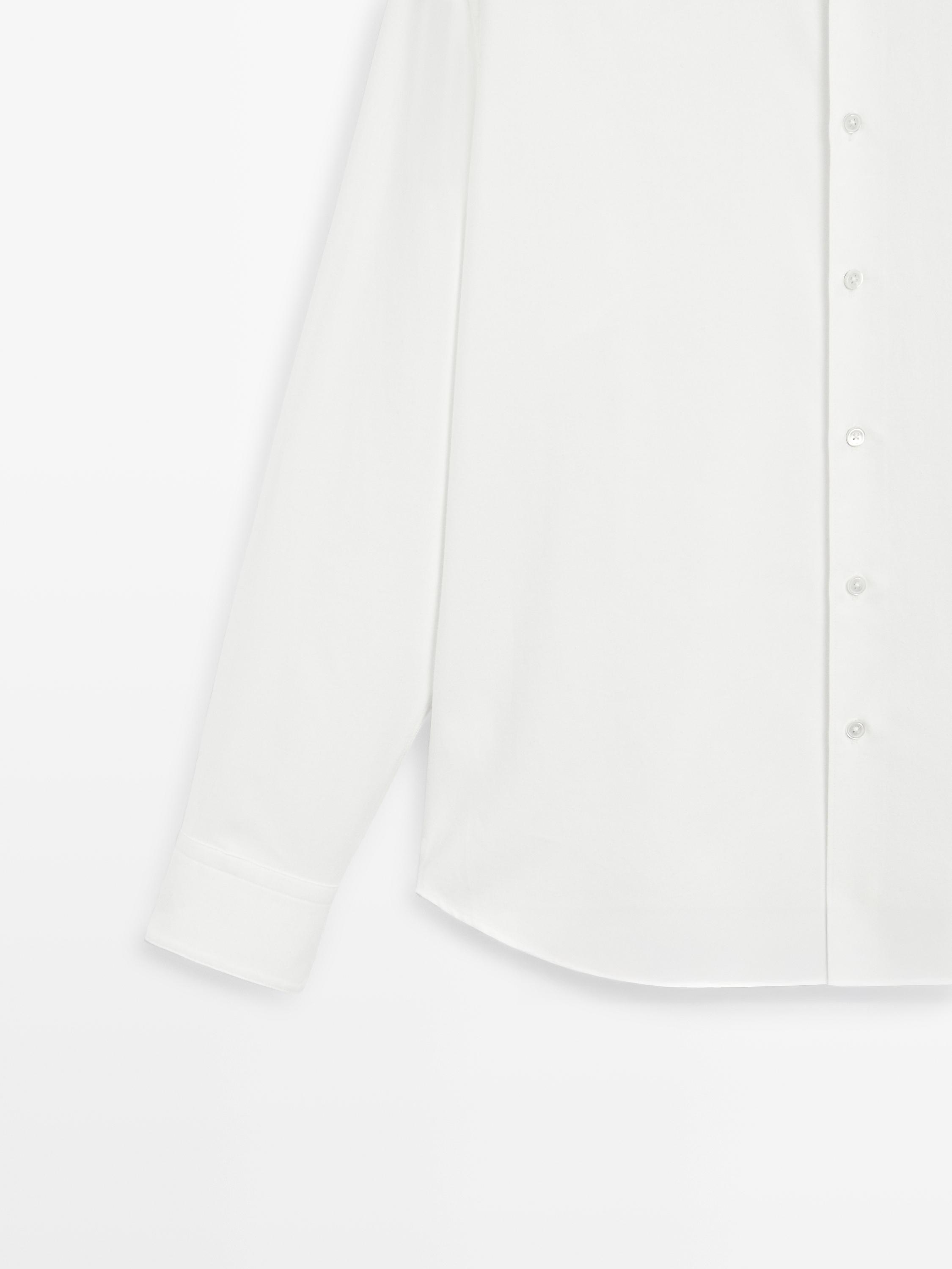 Regular fit cotton blend shirt - LIMITED