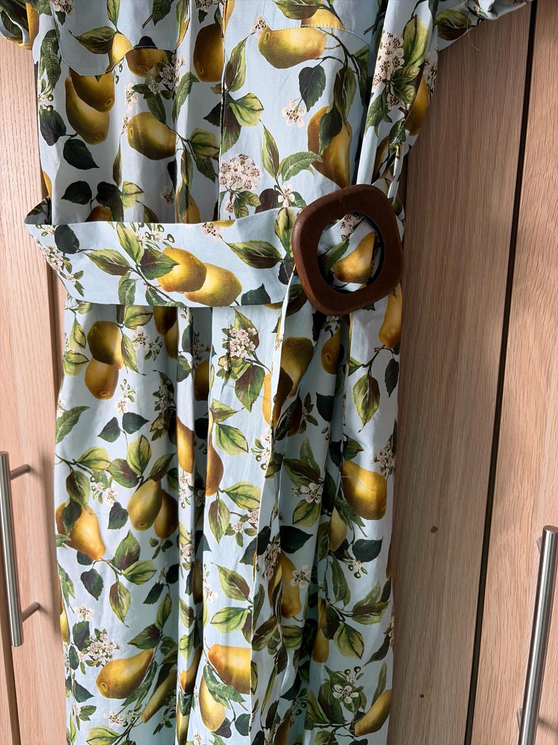 FRUIT PRINT MIDI DRESS - Image 4