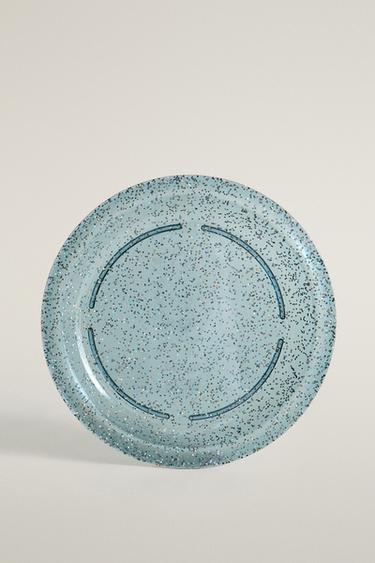 CHILDREN'S GLITTER TRITAN™ PLATE WITH STARS - Blue by Zara