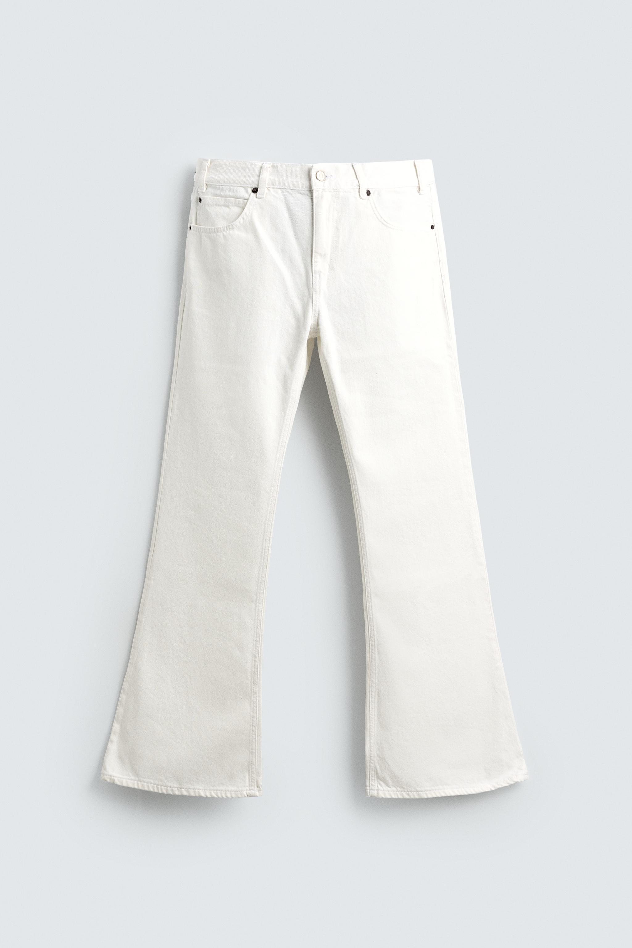 フレアフィットデニムパンツ - ホワイト | ZARA Japan / 日本