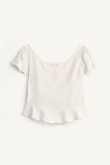 LIMITED EDITION ROMANTIC BUTTON-UP TOP - Ice by Zara - Image 4