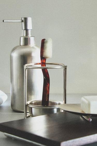 METAL AND WOOD BATHROOM SET - Brick by Zara