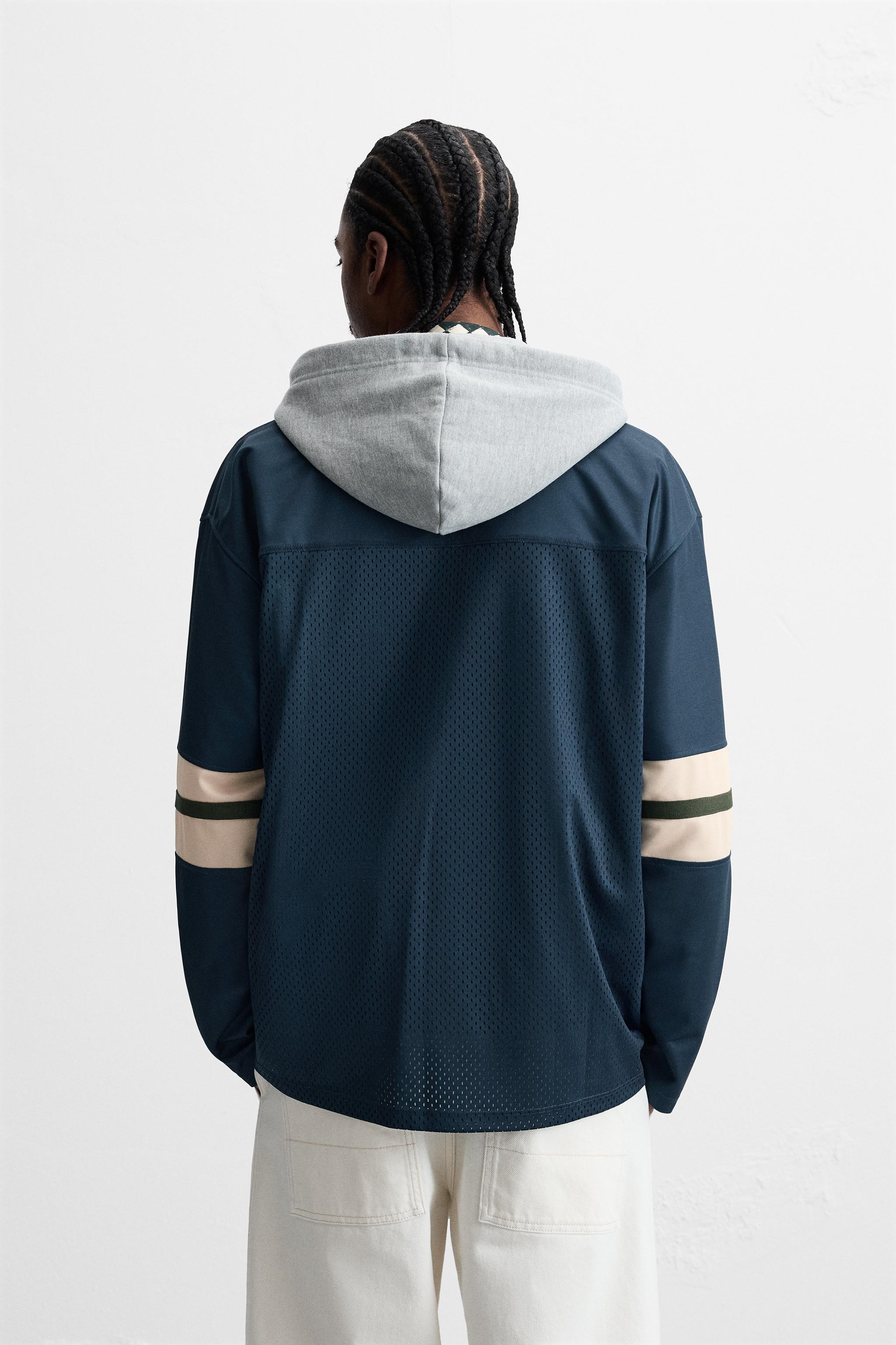 MESH TEXTURE T-SHIRT - Blue | ZARA New Zealand MESH TEXTURE T-SHIRT - Blue | ZARA New Zealand