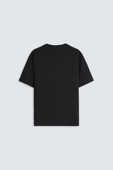 HEAVYWEIGHT SHORT SLEEVE T-SHIRT - Black by Zara - Image 8