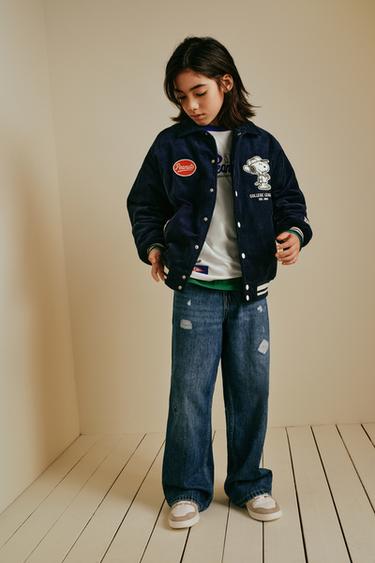 Zara 剪洞休閒牛仔褲 - 藍色 / 綠色