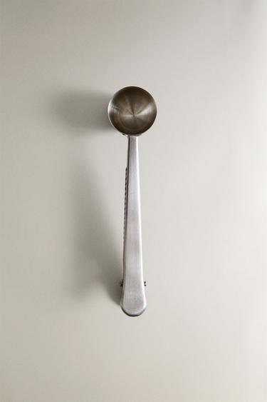 Zara METAL COFFEE CLIP SPOON - Steel - Image 0