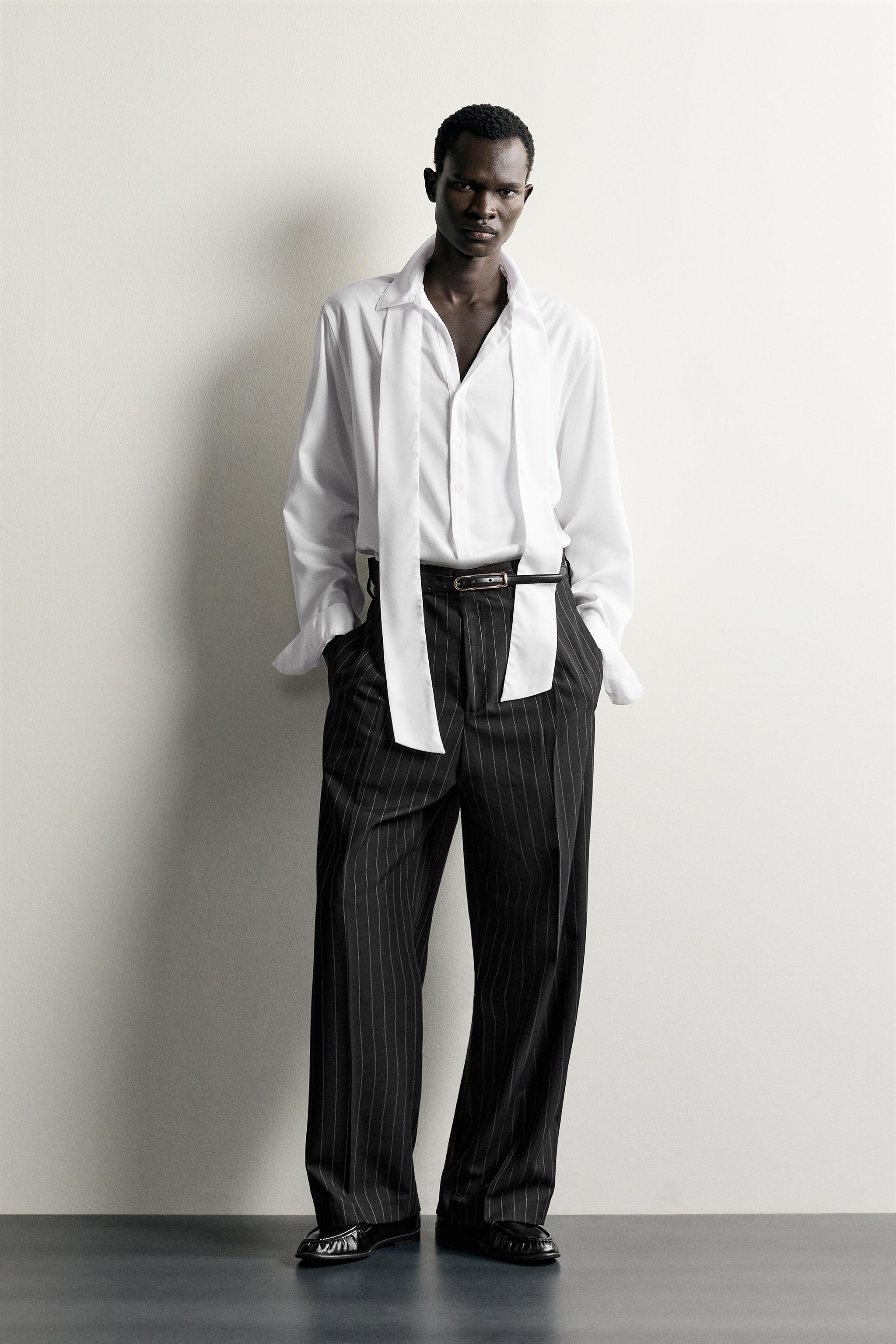 CHEMISE RELAXED FIT FLUIDE À NŒUD