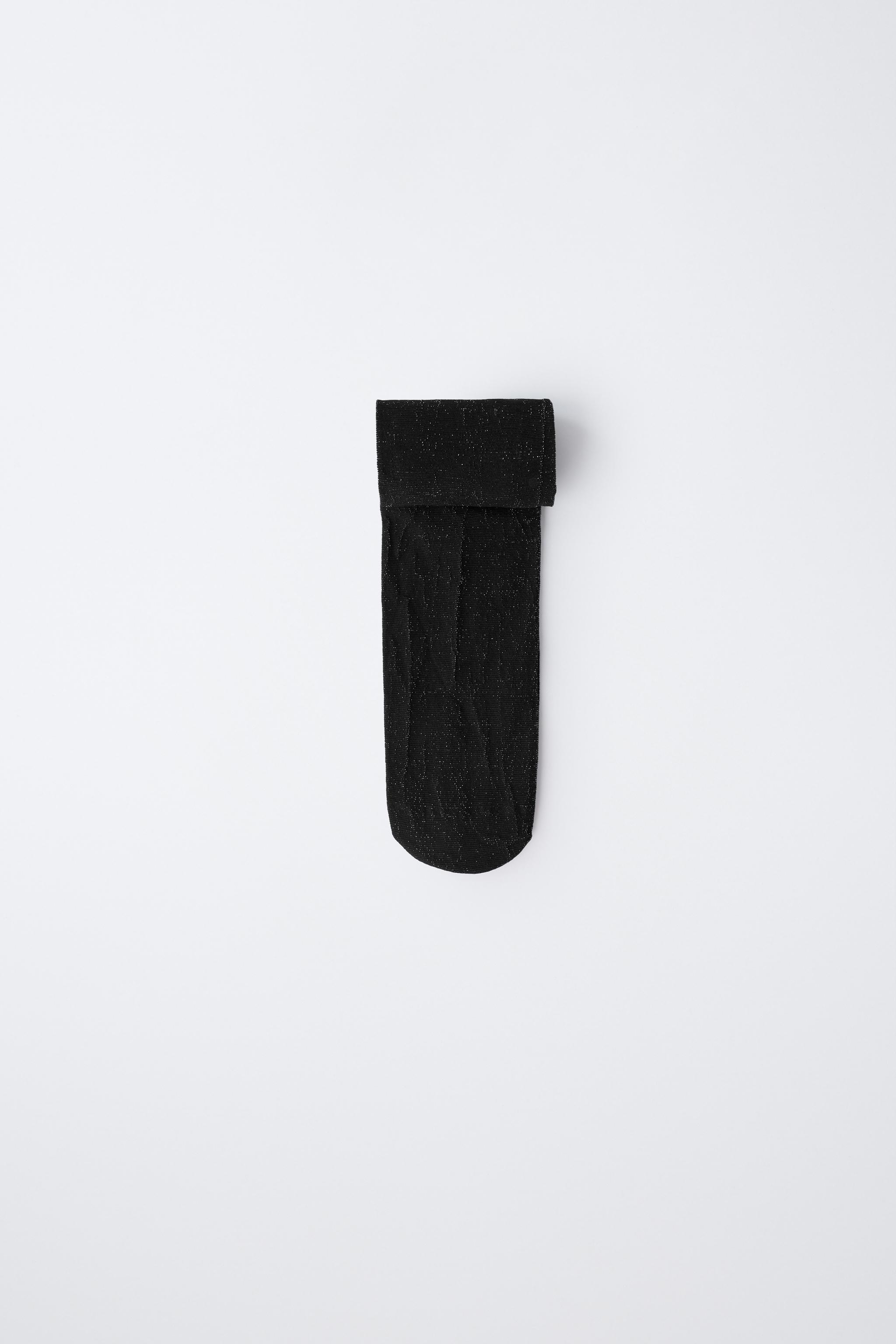 マイクロファイバー ラインストーン タイツ - ブラック | ZARA