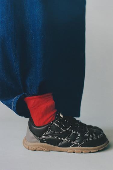 LONG RIBBED SOCKS - Red by Zara