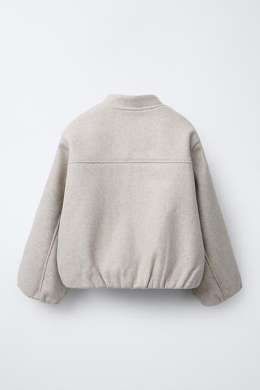 SOFT TOUCH BOMBER JACKET - Sand by Zara - Image 1