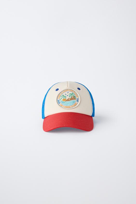 GORRA PARCHE REJILLA - Azul de Zara - Imagen 0