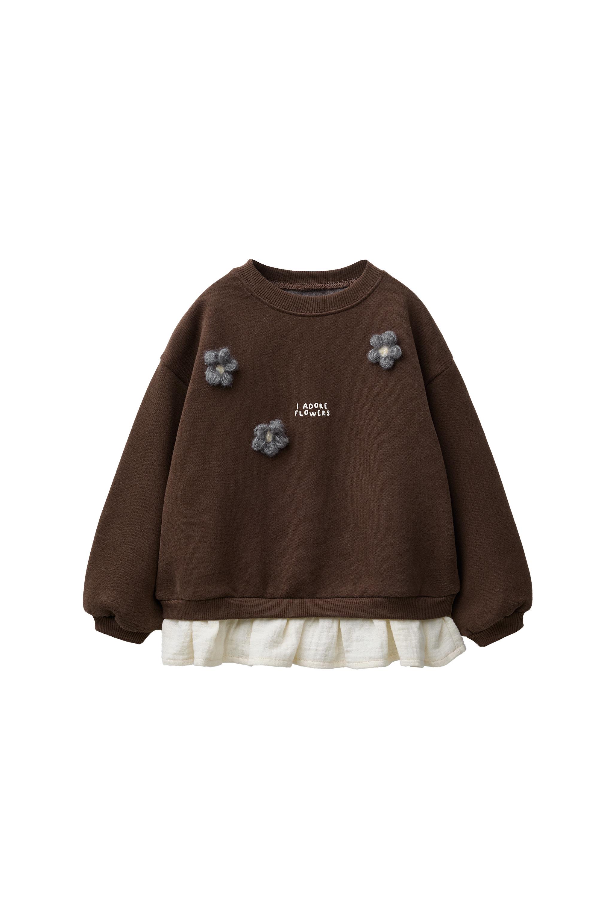 Pull Zara Fleurs Pastel - Taille M - 65% Polyester 35% Coton - Occasion Très Bon état