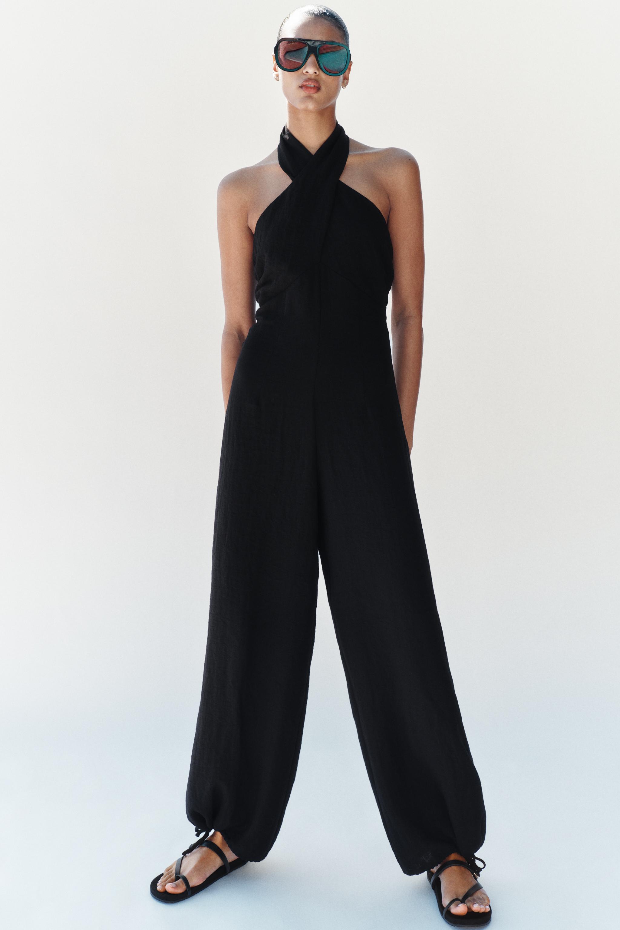 COMBINAISON LONGUE HALTER BOUFFANTE